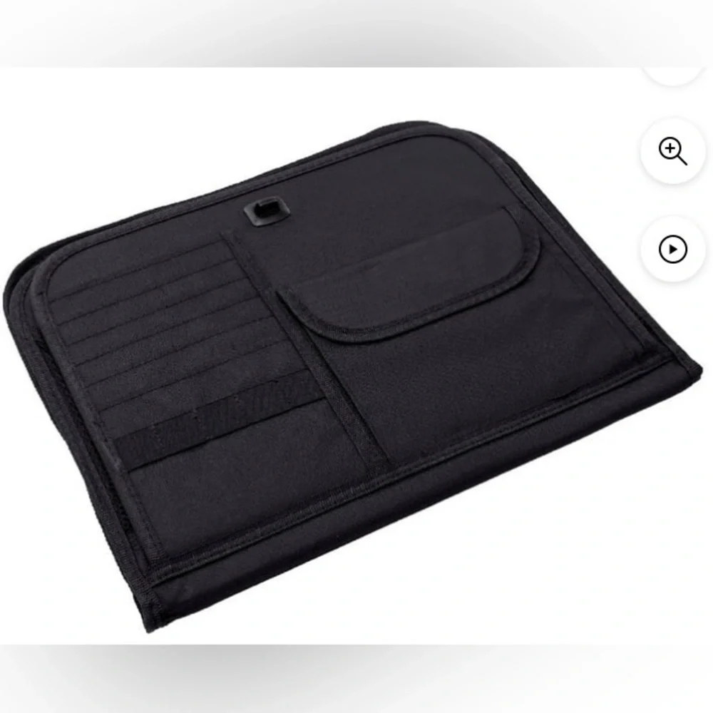 Auto Drive Universal Black Multi-Pocket Backseat Organizer